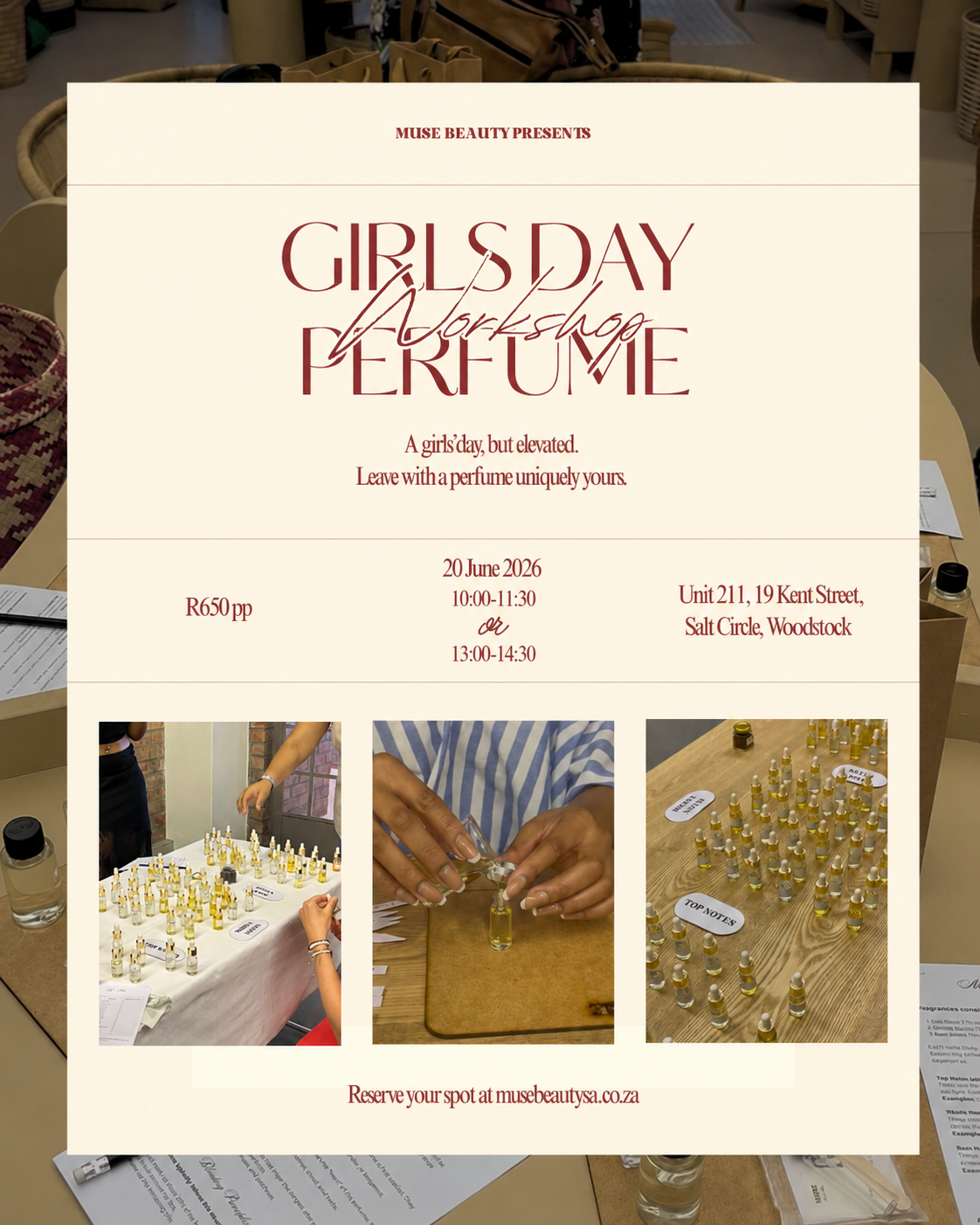 20 June Perfume Making Workshop